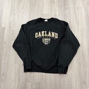 Champion Reverse Weave Oakland Golden Grizzlies Sweatshirt Men's Medium Black